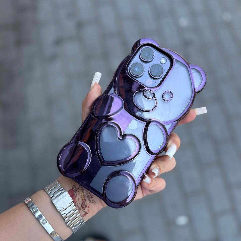 Cute 3D Bear Case