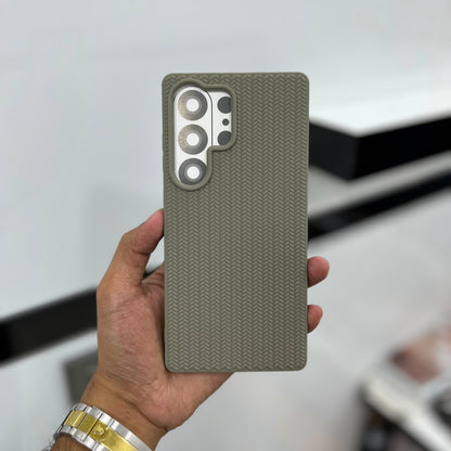 Knitted Pattern Matt Black Case