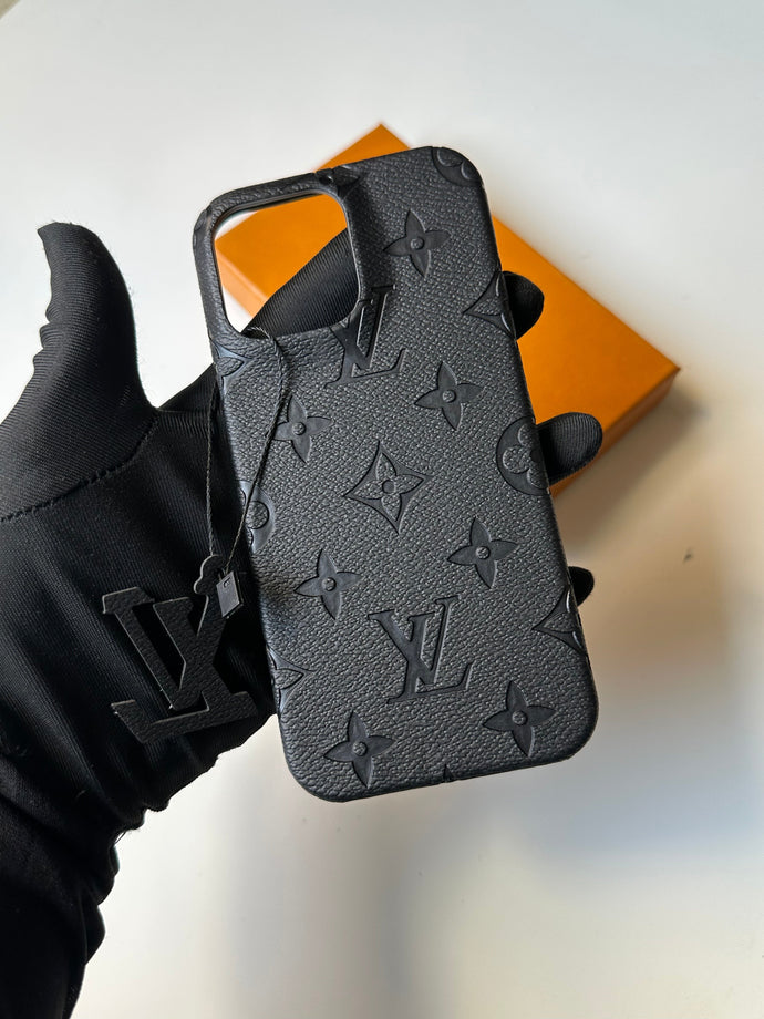Leather Branded Premium Case 🧡🖤