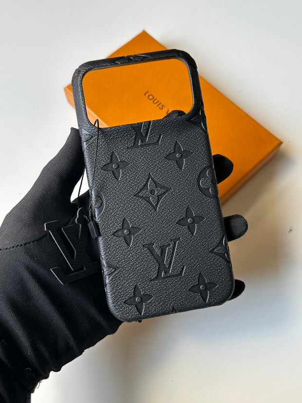Leather Branded Premium Case 🧡🖤