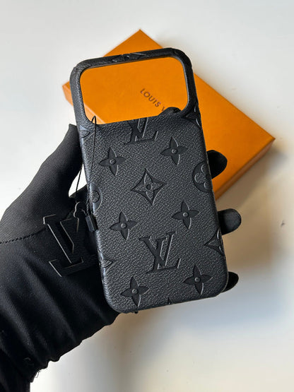 Leather Branded Premium Case 🧡🖤