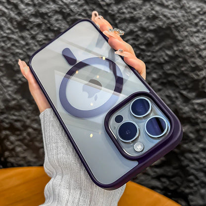 Luxury Air Skin Color Bumper Transparent Mag safe Phone Case