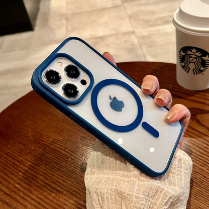 Luxury Air Skin Color Bumper Transparent Mag safe Phone Case