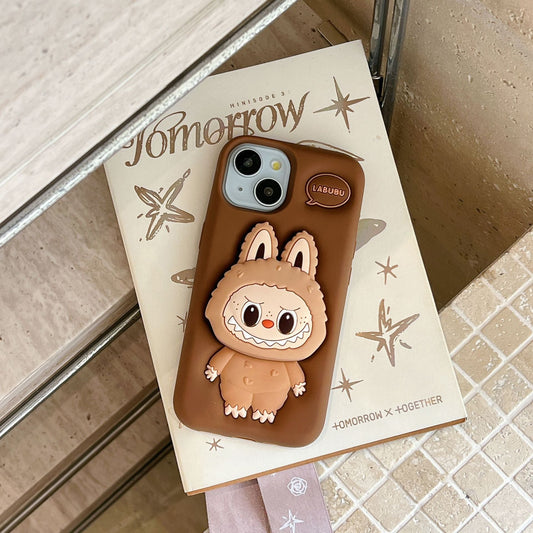 Cute 3D Labubu Phone Case With Labubu Phone Holder Grip