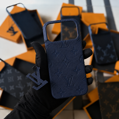 Leather Branded Premium Case 🧡🖤